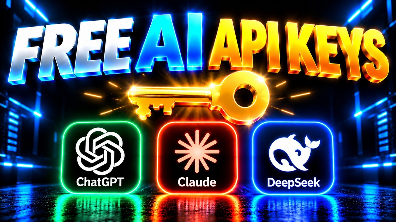 How to Get FREE AI API Keys 🔑 GPT, Claude, DeepSeek and More