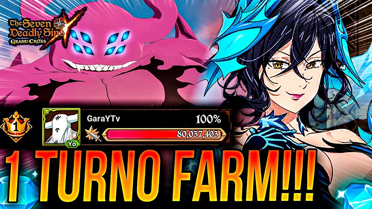 PURINPU BOSS 1 TURNO FARM INFIERNO!!! 📈 80+ MILLONES DAÑO TRUCO! 🙂 | Seven Deadly Sins: Grand Cross