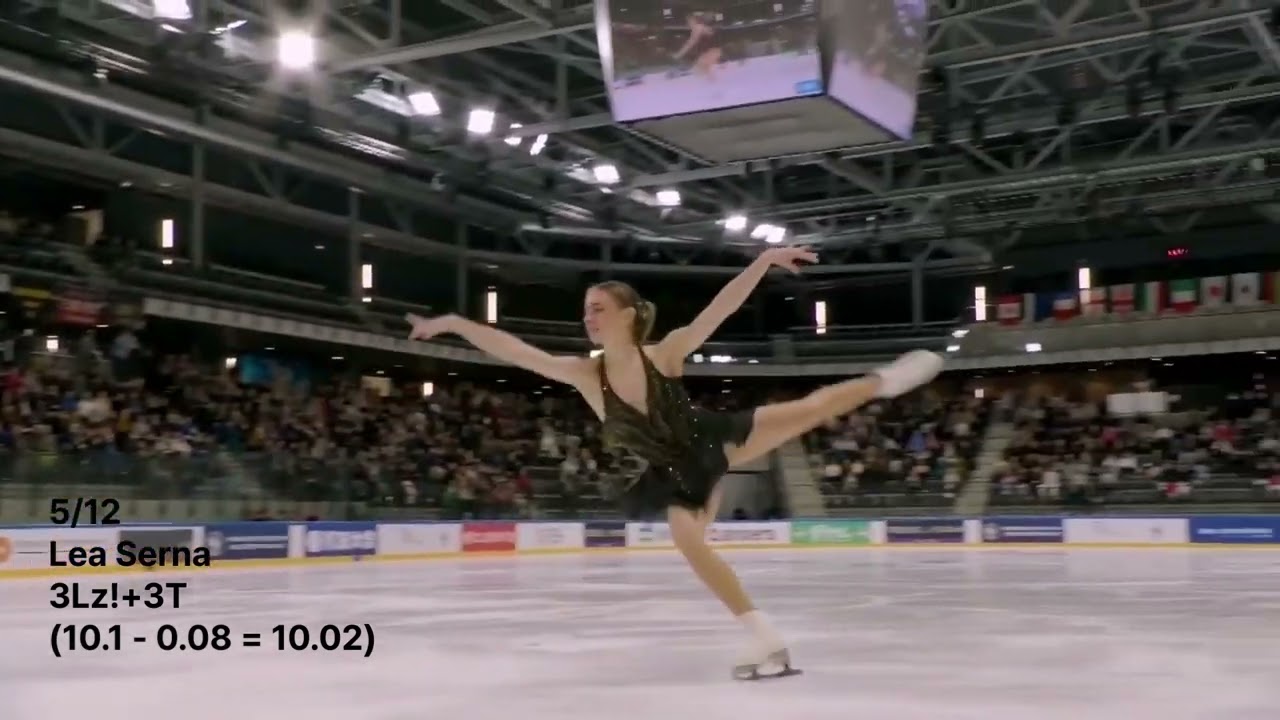 2025 Grand Prix De France Ladies SP Combination Jumps