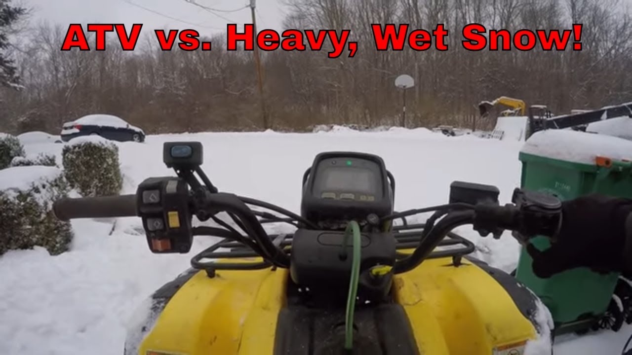 Will a Honda Foreman 450ES Plow Heavy Wet Snow?