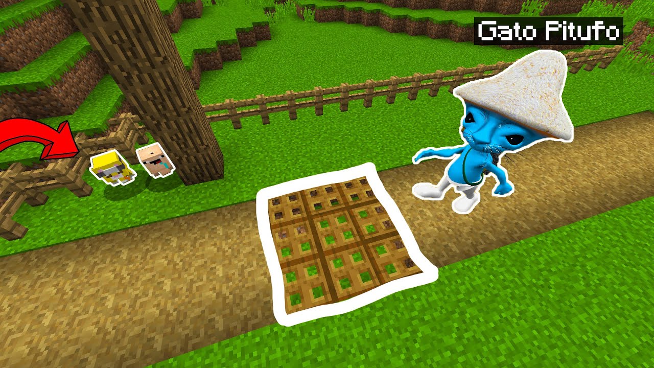 5 Trampas TROLL para VENGARSE del GATO PITUFO | Michi y Bebe Noob Molestan a Smurf Cat en Minecraft