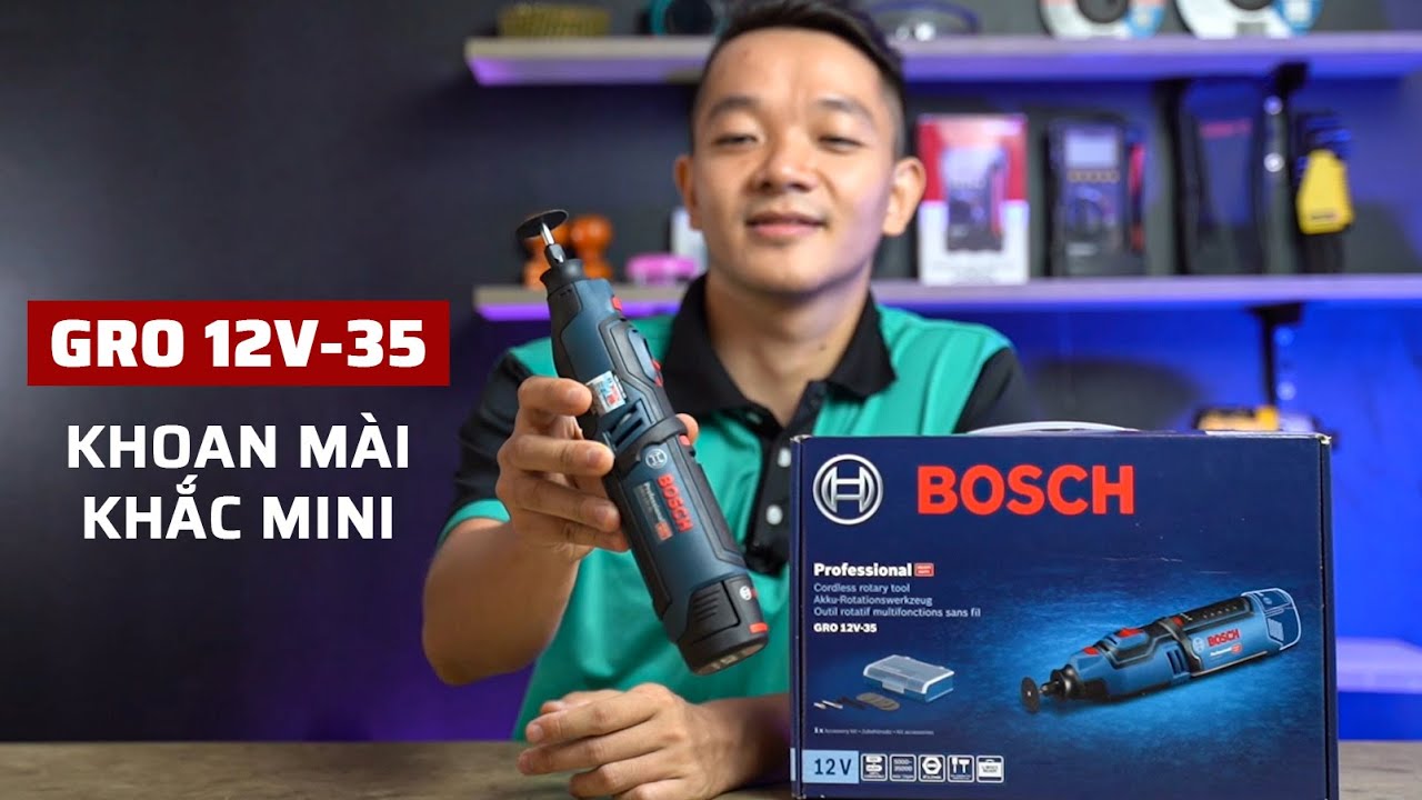 Máy Khoan Mài Khắc Mini Xịn Của Bosch - GRO 12V-35 | Có Đáng Để Anh Em Bỏ Ra 1TR650 Hay Không ?
