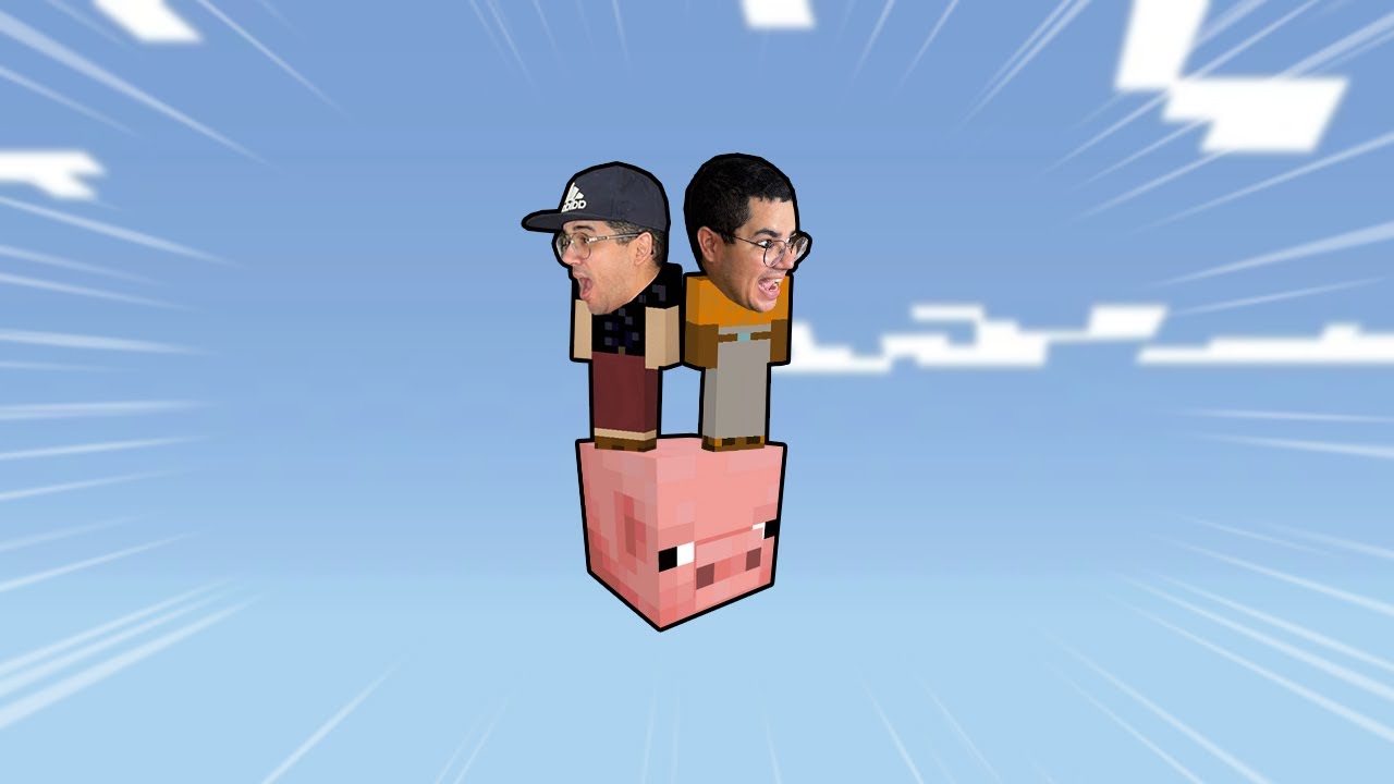 TEMOS QUE SOBREVIVER EM CIMA DE UM BLOCO DE ANIMAL DO MINECRAFT!