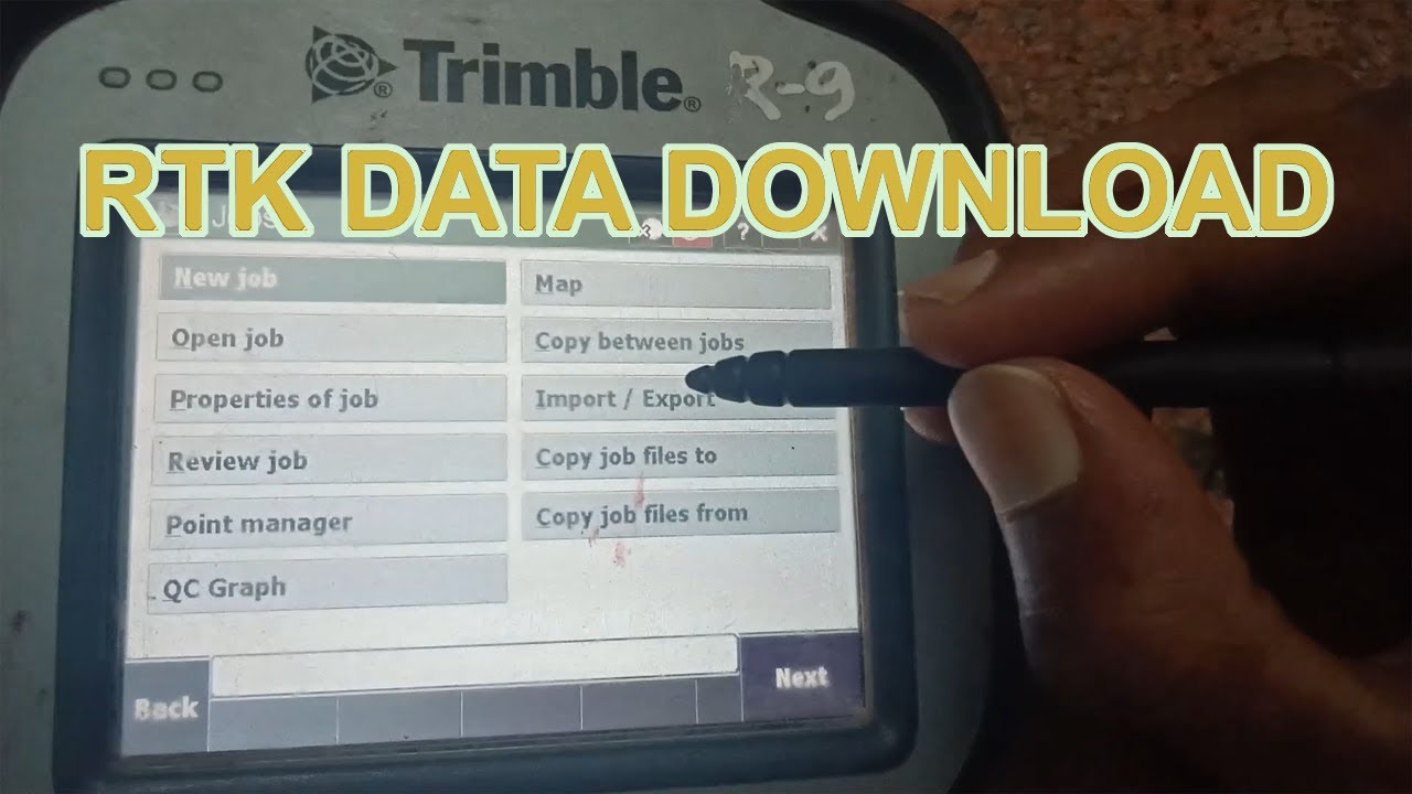 TRIMBLE RTK DATA DOWNLOAD