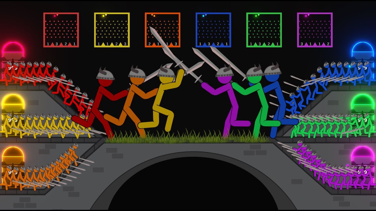Stickman 3v3 Bridge Clash  ~ Future Ages Battle Fight [Rematch]