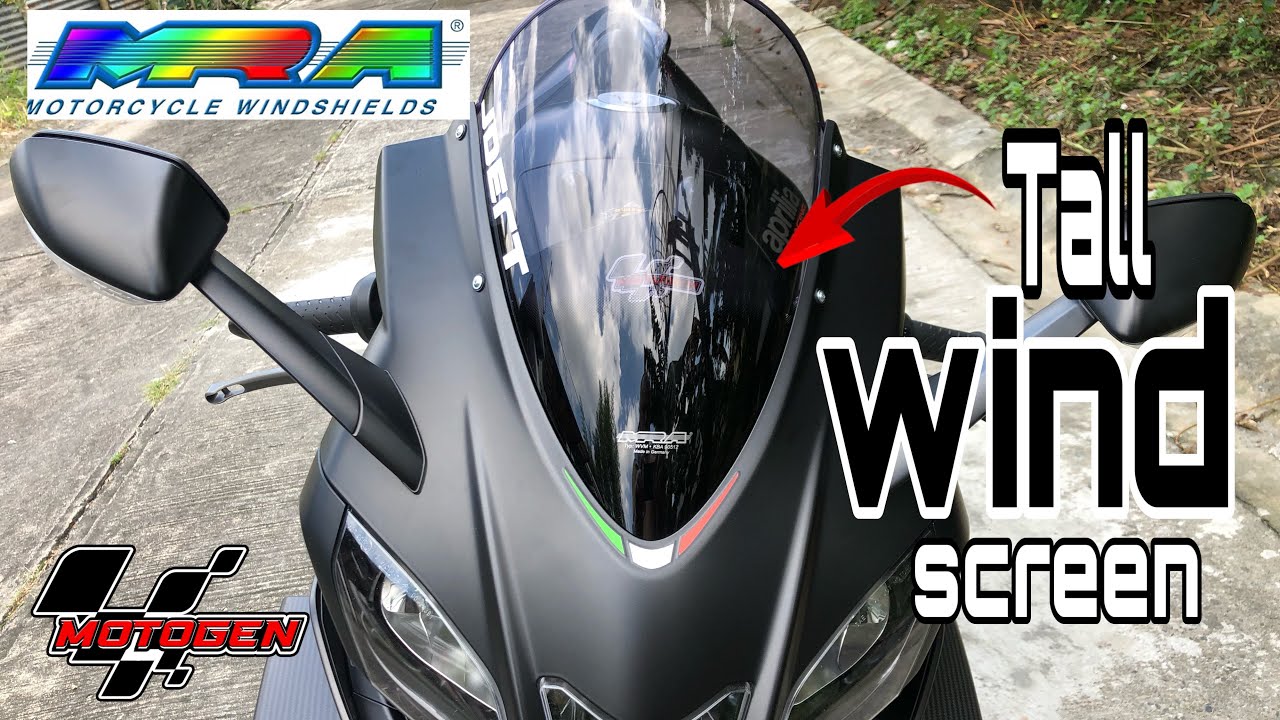 Installing MRA tall windscreen | Aprilia RSV4 1100 Factory | MOTOGEN