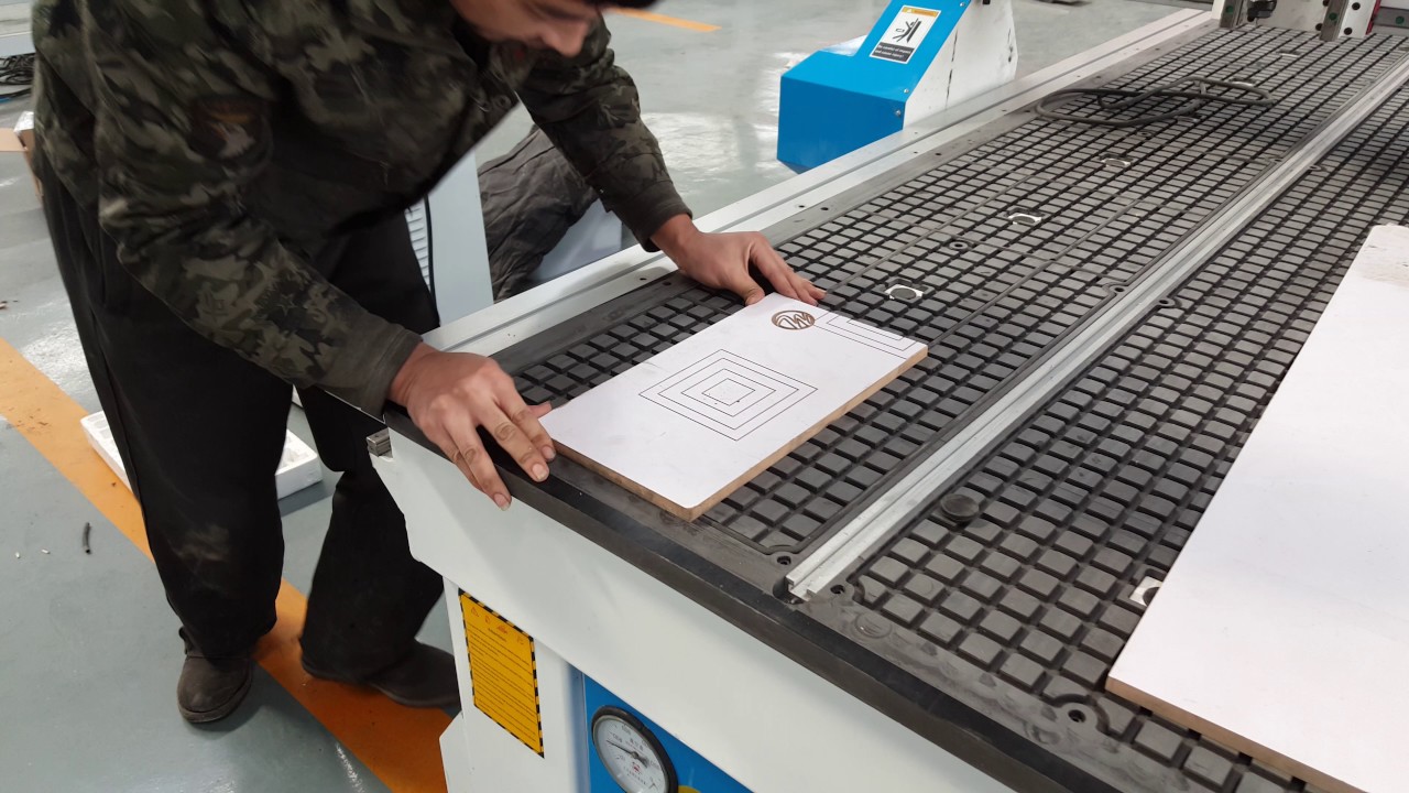 test video   Vacuum table cnc router