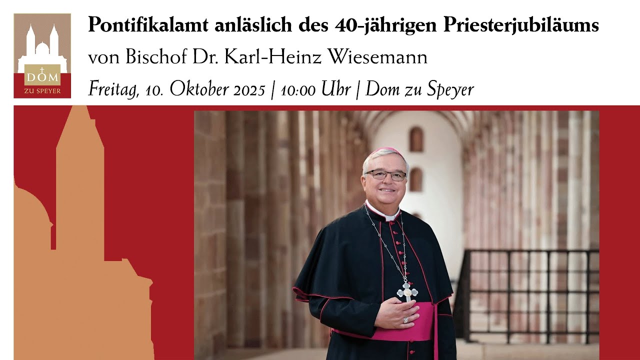 Pontifikalamt anlässlich des 40-jährigen Priesterjubiläums von Bischof Dr. Karl-Heinz Wiesemann