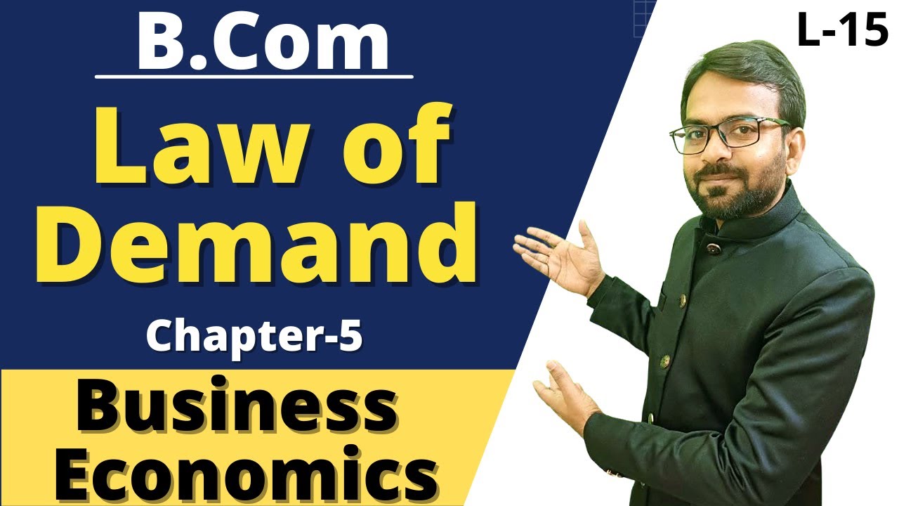 law of demand bcom 1st year | Assumptions of law of demand | Business Economics | B.com 1st year