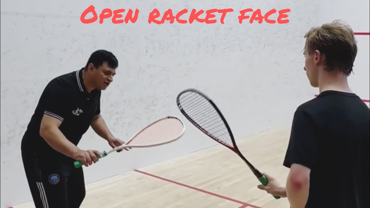 Keep your racket face open