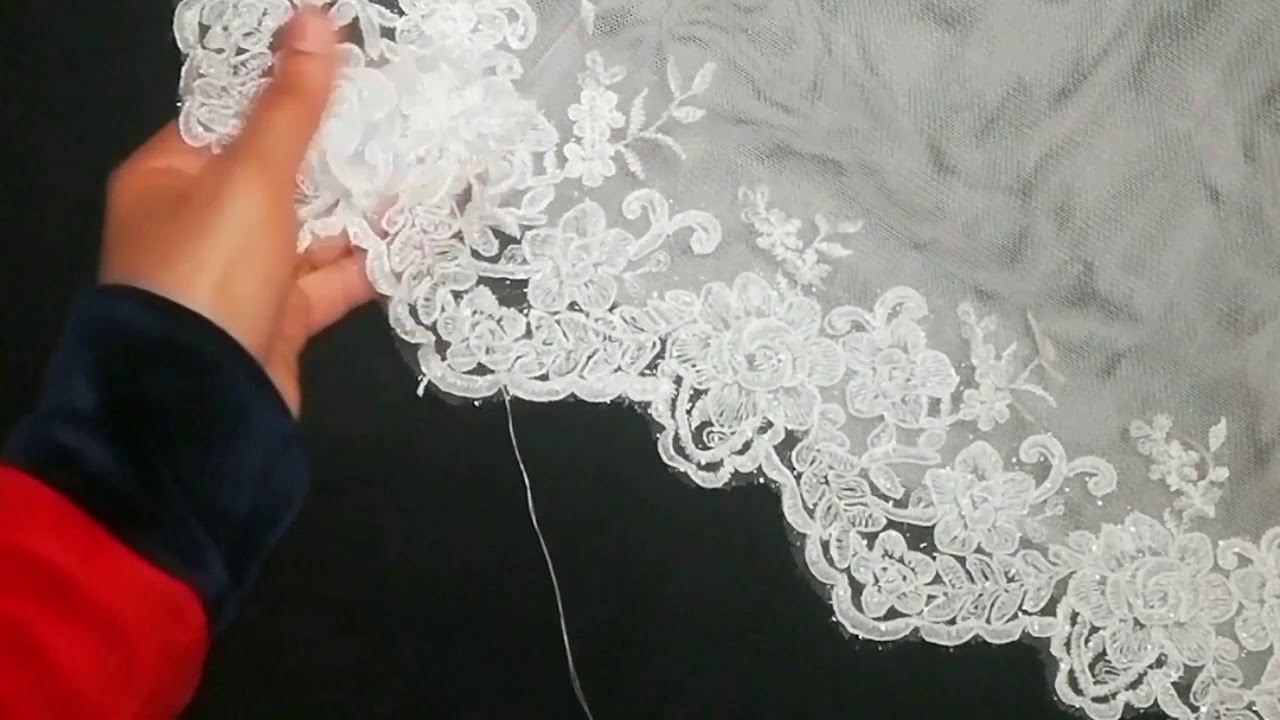 اسهل طريقه لعمل طرحه فستان الزفاف 👰/اصنعى شئ مميز فى فرحك بايدك👰/مشروع مربح من بيتك باقل راس مال