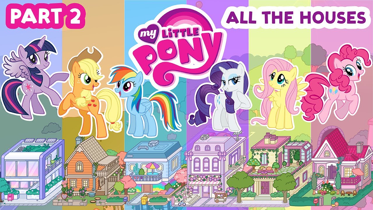 PART 2 My Little PONY Twilight Sparkle Rainbow Rarity Applejack Pinkie Pie not FREE TOCA BOCA Home