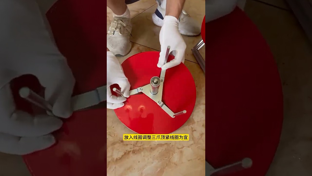 Installing steel cable reel #reels #drums #spool #wire