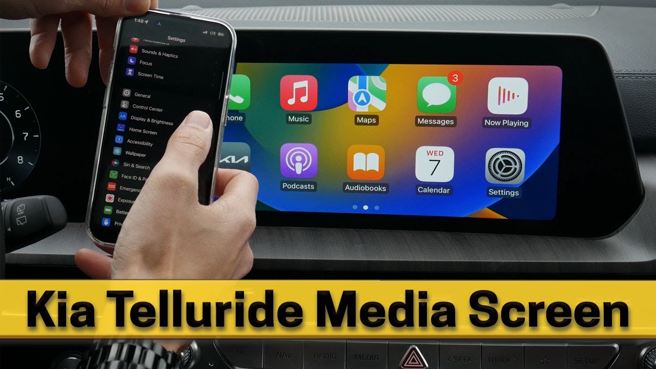 Медиа-экран Kia Telluride | Android Auto, Apple Car Play, навигация и многое другое!