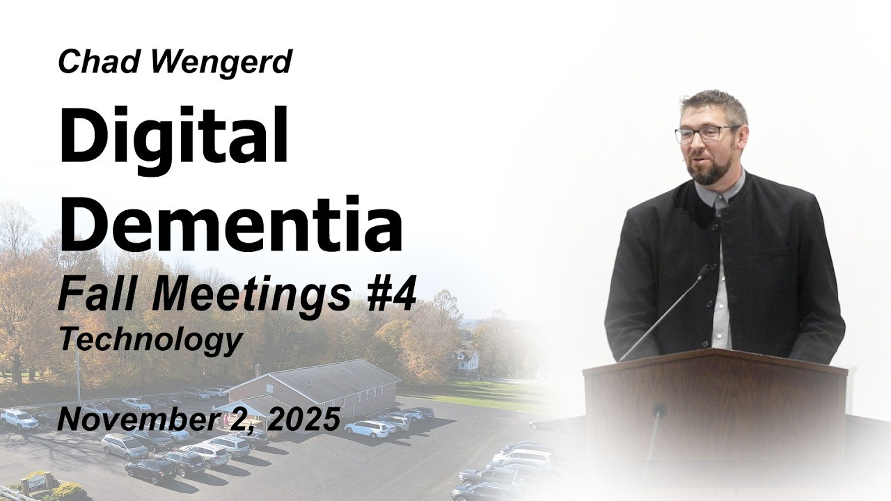 Digital Dementia | Nov 2, 2025 Evening Fall Meetings | Technology 4
