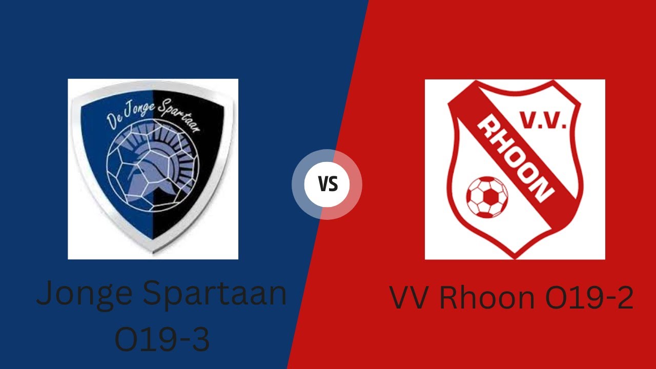 Jonge Spartaan O19-3 - VV Rhoon O19-2