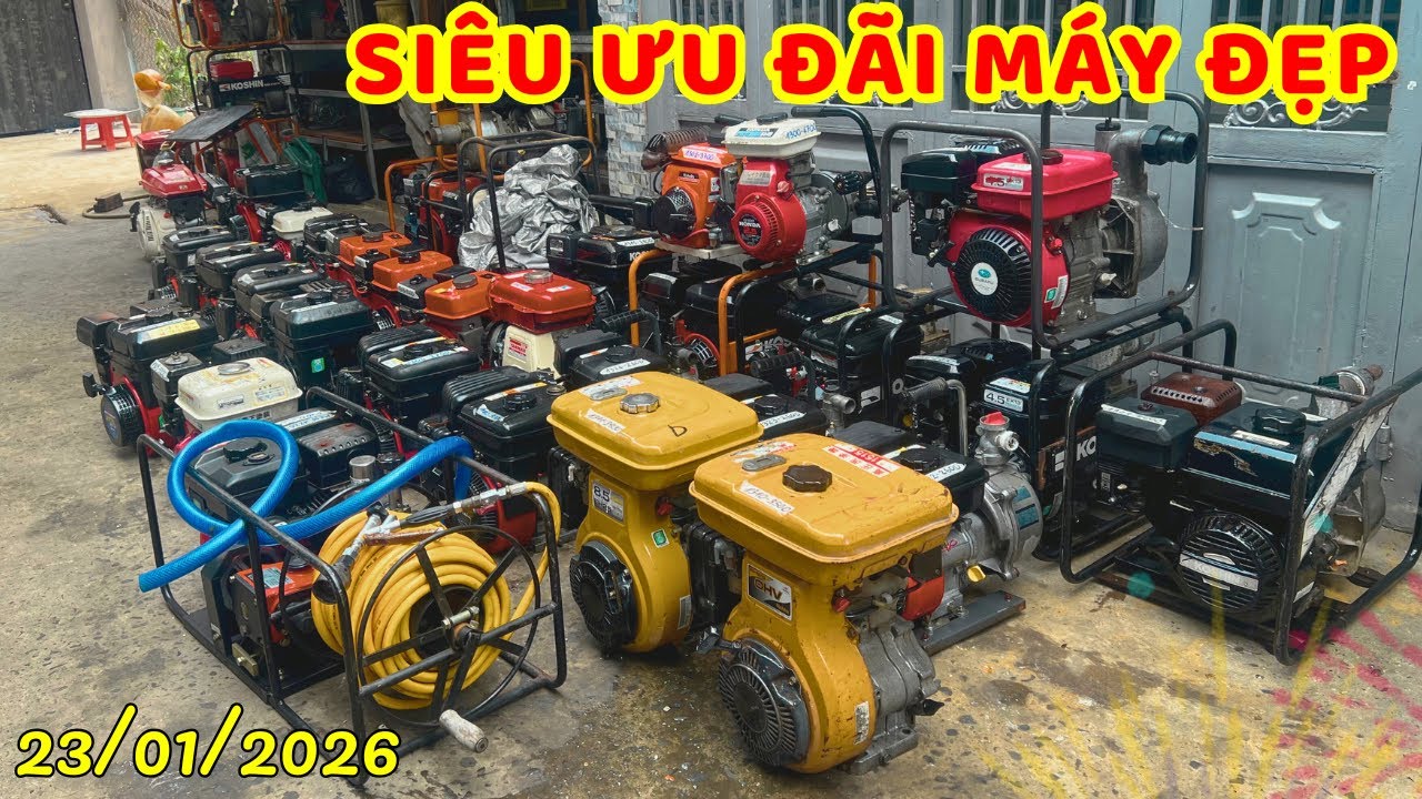 Hàng Nhật Bãi 23/01: ƯU ĐÃI LÔ MÁY BÃI Động Cơ Nổ, Phun Thuốc, Bơm Nước... Made in Japan 0938338858