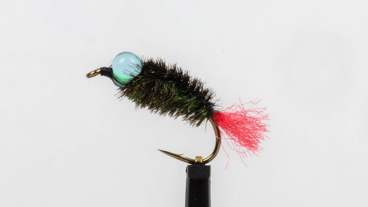 Glass Drop Bead Red Tag Nymph