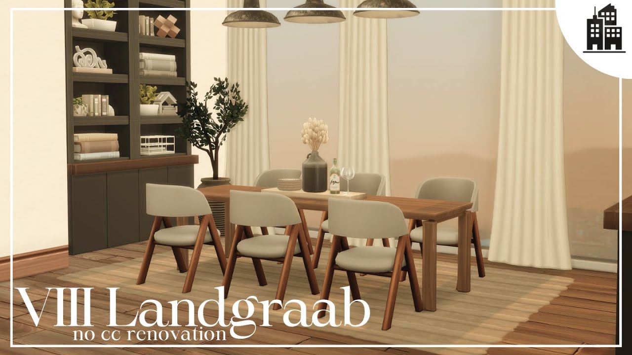 viii landgraab - no cc renovation - the sims 4 build tour