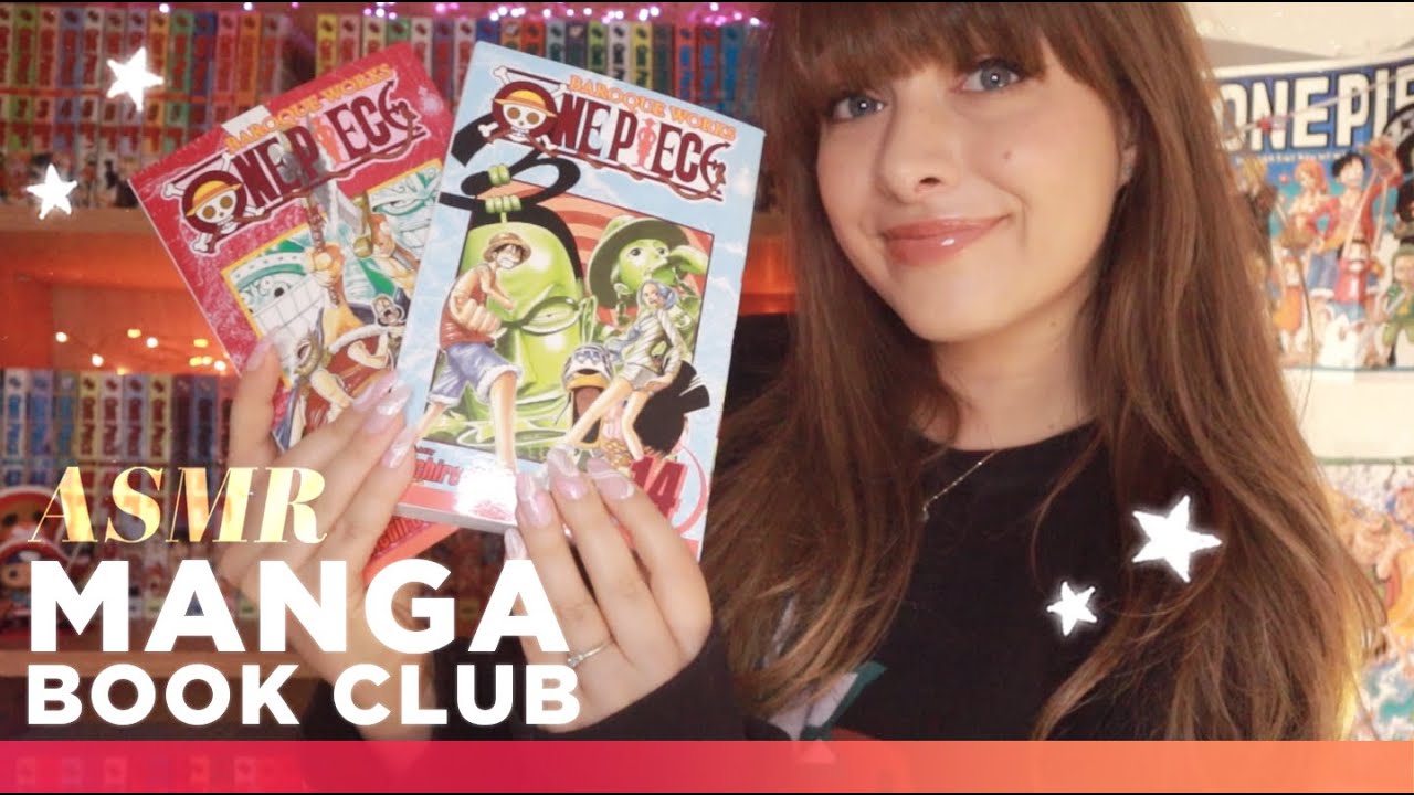ASMR 🏴‍☠️ One Piece Manga Book Club! ☆vol.14 & 15☆  Whispered Review, Tapping & Page Flipping