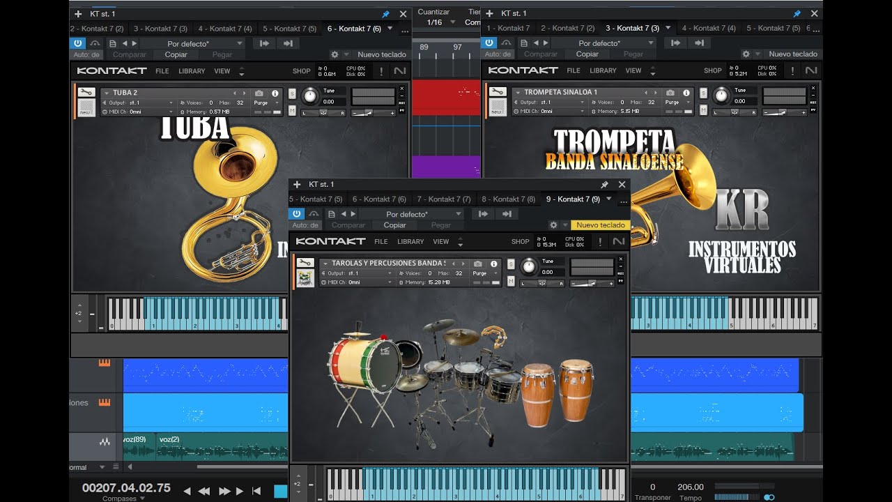 SAMPLES DE BANDA SINALOENSE 2026, KONTAKT PARA MUSICOS Y PRODUCTORES