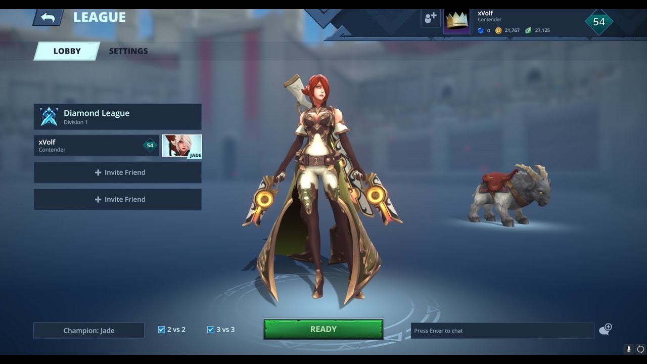 [Battlerite] Diamond 1 Jade vs  Champion 3 Rook 2v2 - epic snipes!