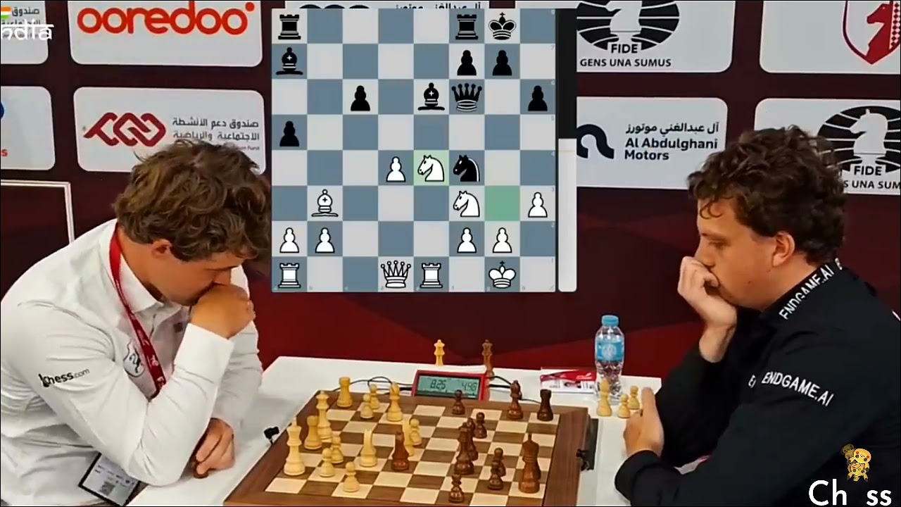 Magnus Carlsen and Hans Niemann's clash at the 2025 FIDE World Rapid Championship