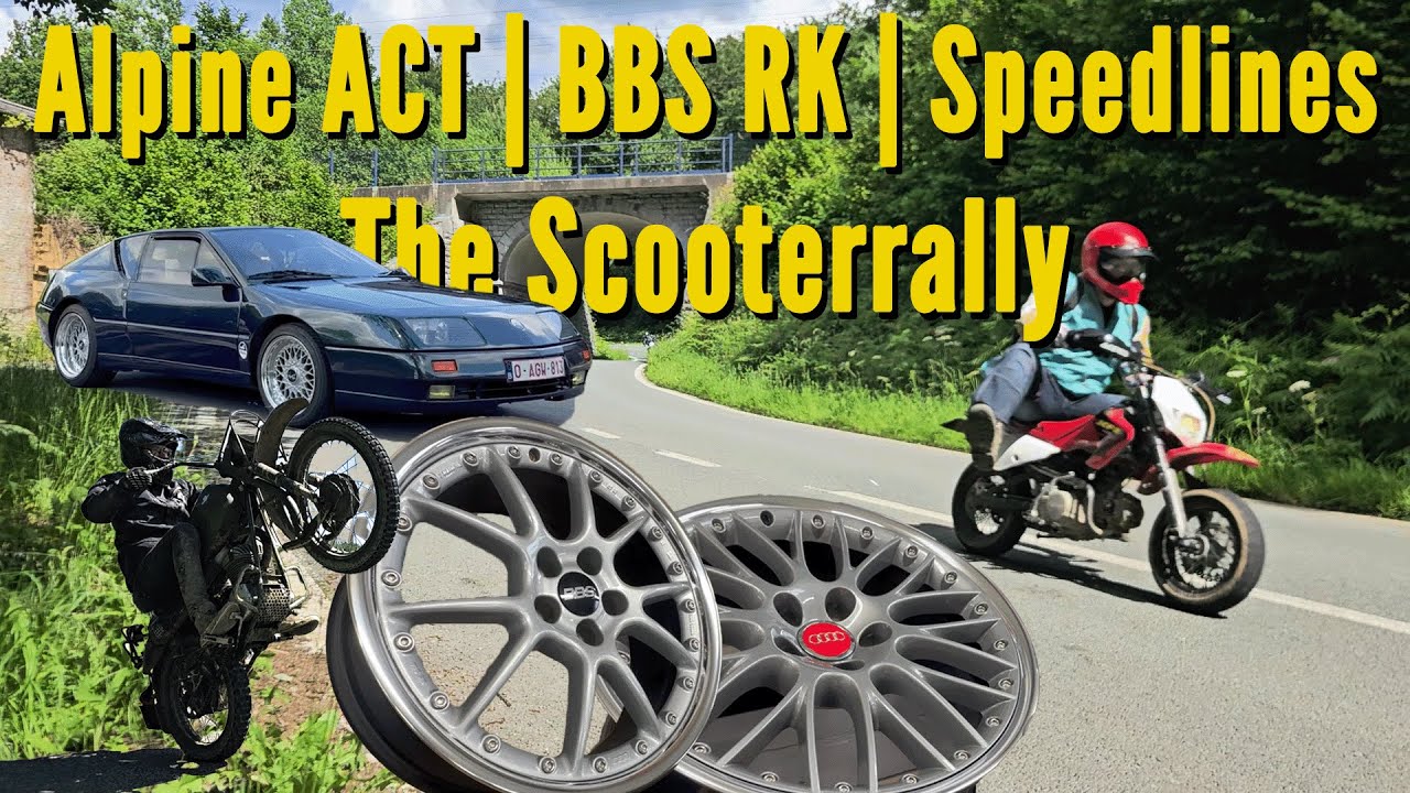 Alpine ACT | BBS RK | Speedline | wheel builds | wheels | The Scooterrally | Hercules Honda XR70 CRF