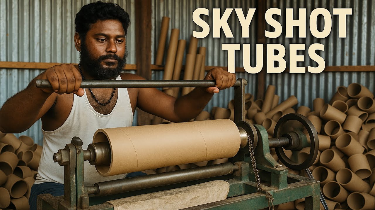 Sky Shot Paper Tubes Mass Production | Crackers Manufacturing Series #15