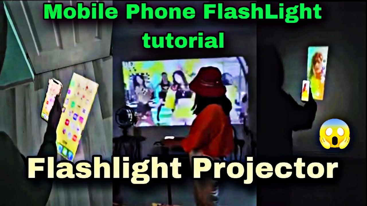 Mobile FlashLight Video Projector in any Mobile💯😱| FlashLight Hd video Projector app tutorial
