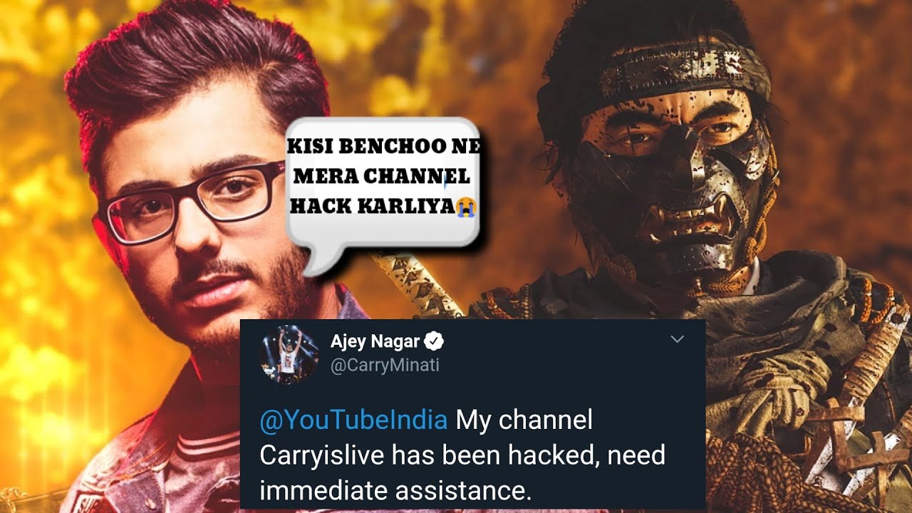 CarryMinati's channel Hacked Live | Carry Need your Help