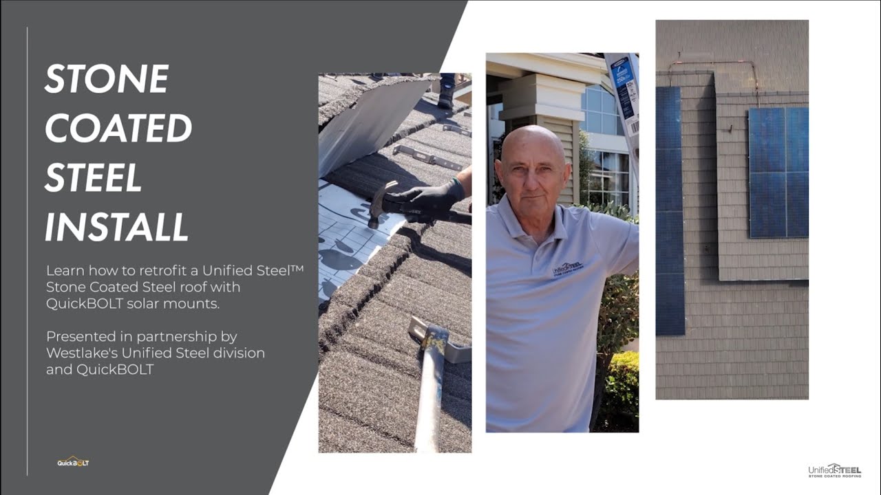 Jobsite Visits | Solar Installation | Westlake Unified Steel Stone Coated Steel Roof