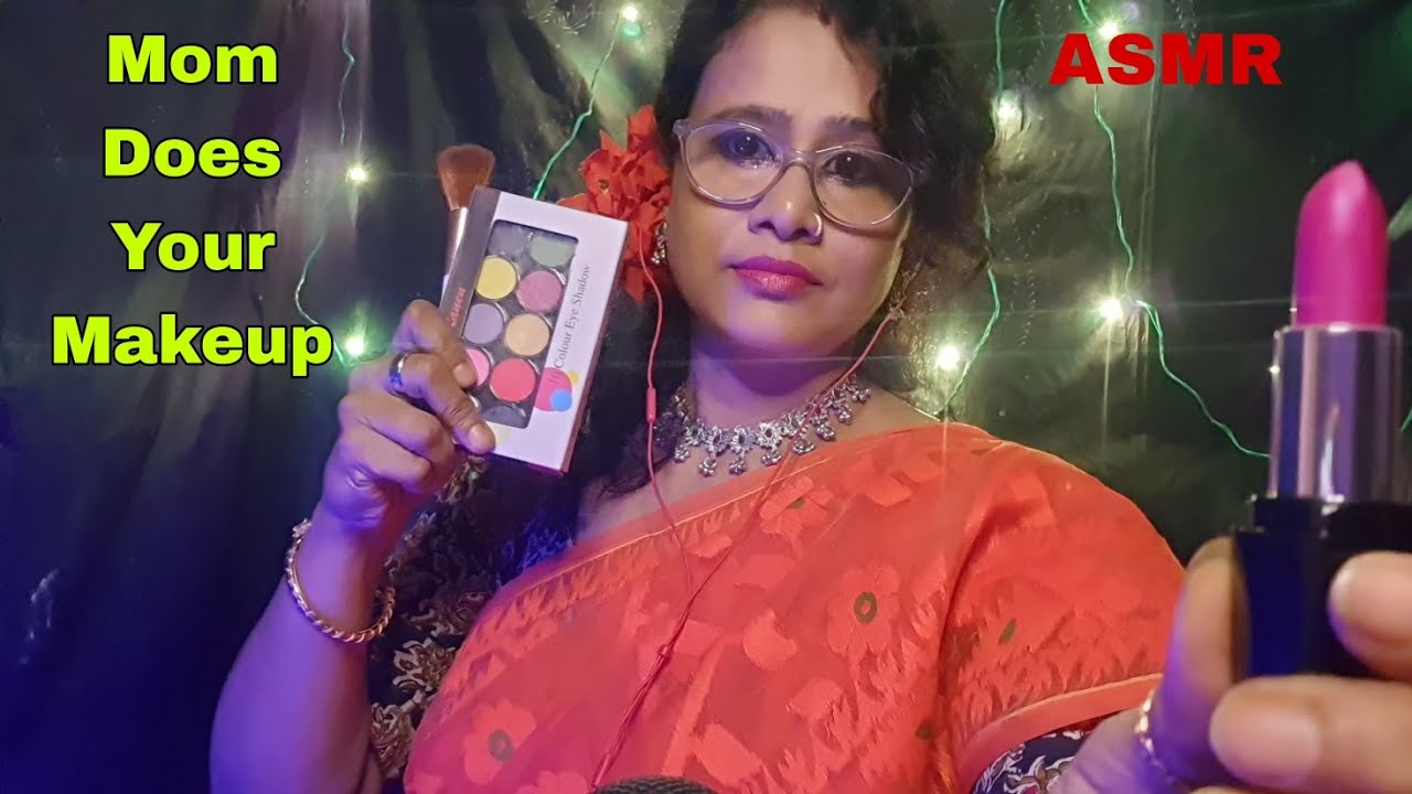 ASMR💄Indian Mom Doing Your Makeup (हिन्दी)| hindi personal attention |Dearly ASMR |