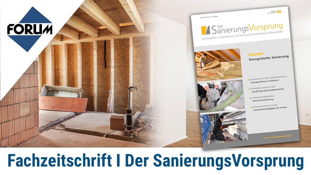 Der SanierungsVorsprung I Fachzeitschrift I Forum Verlag Herkert GmbH