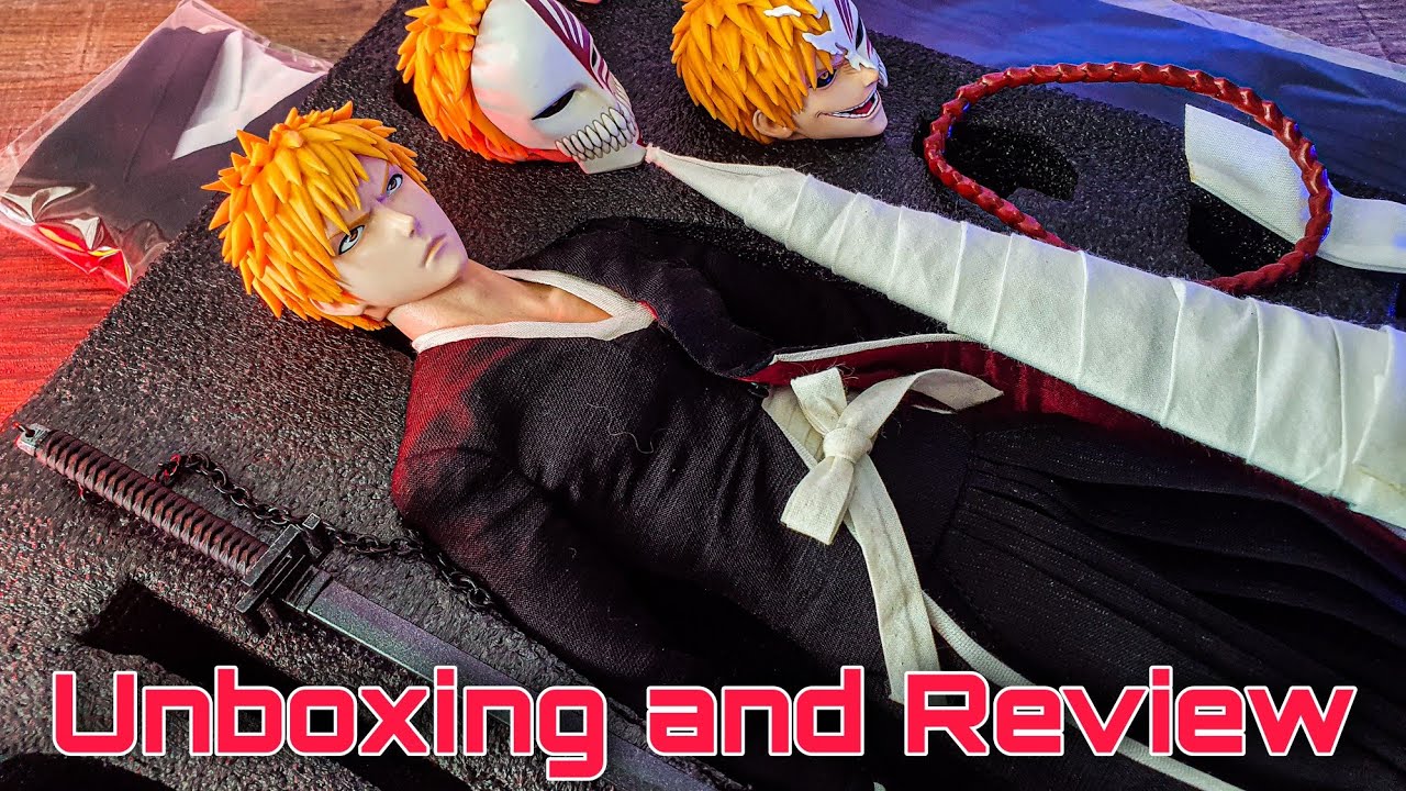 Kurosaki Ichigo Bankai and Shikai Form Bleach Gametoys 1/6 scale Unboxing and Review #actionfigures