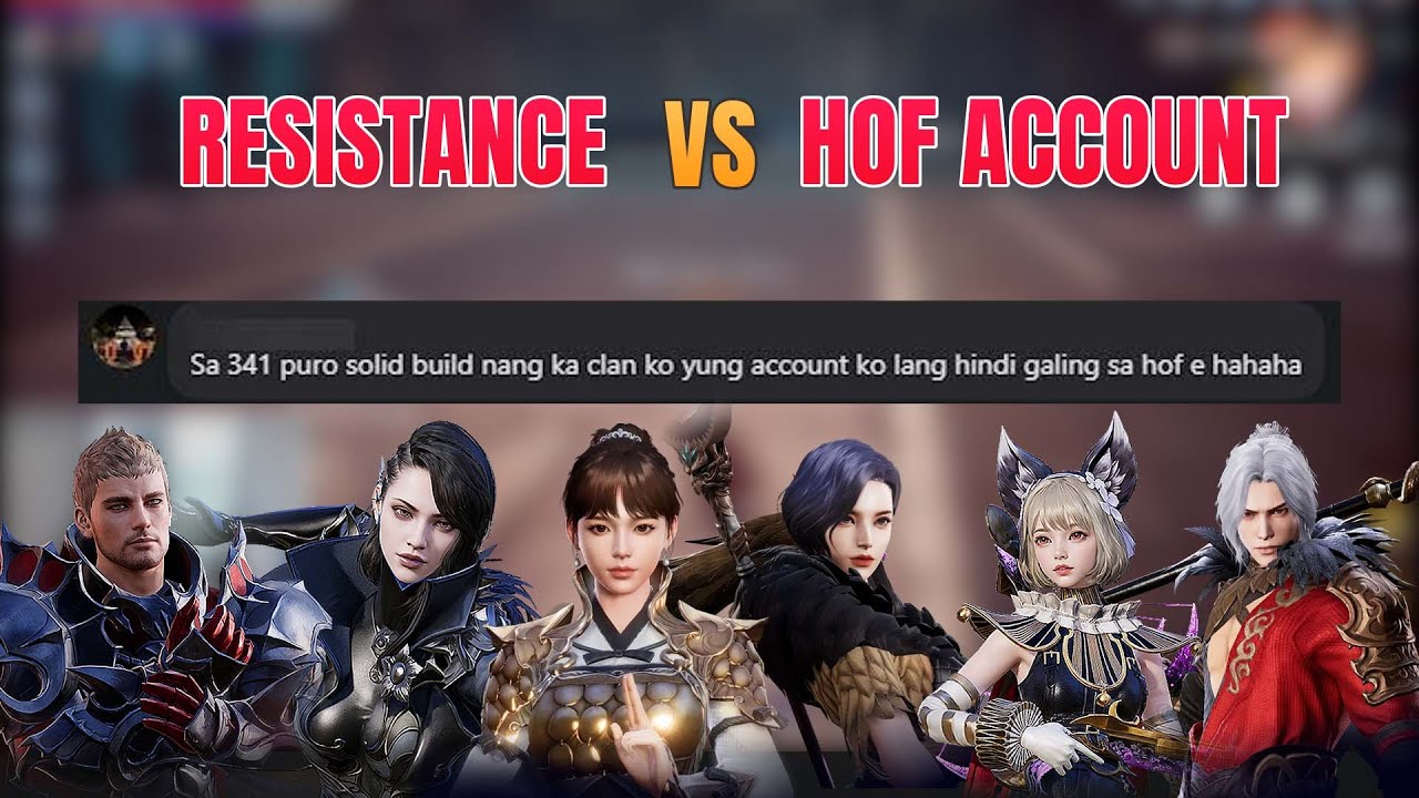 Resistance vs HOF Accounts - MIR4