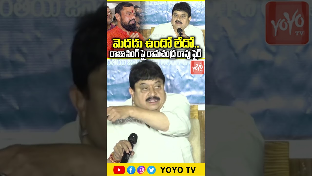 మెదడు ఉందో లేదో | BJP Ramachandra Rao Comments On Raja Singh | Kishan Reddy | YOYO TV Channel