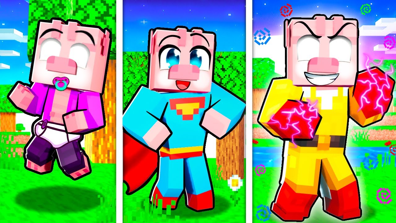 Od NAROZENÍ po SUPERHRDINU v Minecraftu!