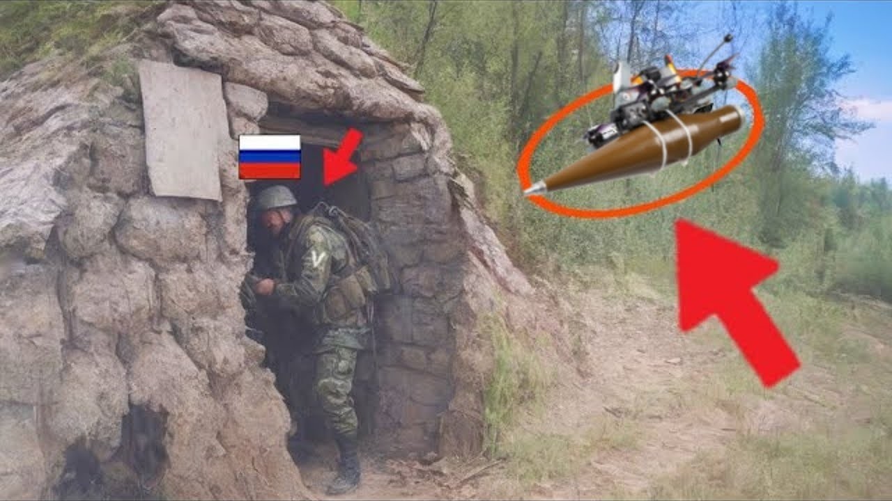 Russian Tanks Trying to Cross the Minesweeper Here's What Happened! Drone Images from the War