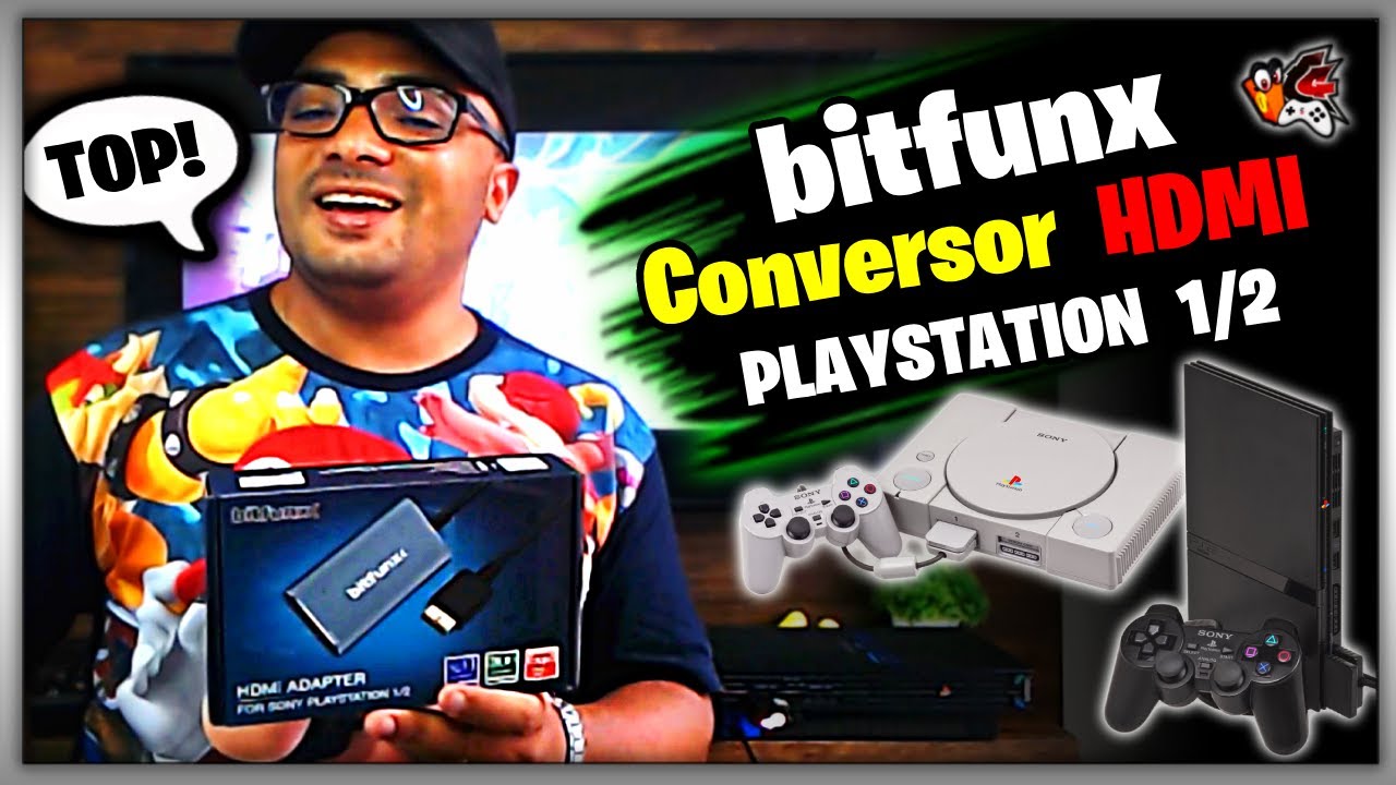 Conversor HDMI para PS1 e PS2 TOP! | bitfunX NOVA PARCERIA!!