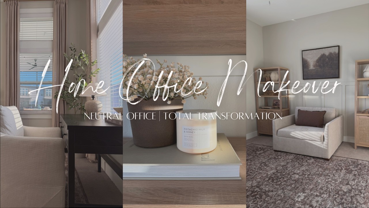 Cozy Home Office Makeover | DIY Board & Batten | Renter Friendly
