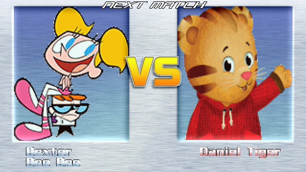 M.U.G.E.N BATTLES | Dexter/Dee Dee vs Daniel Tiger