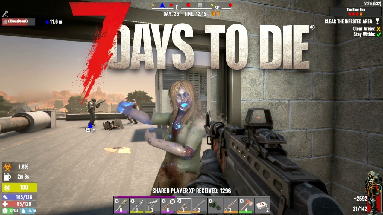 7 Days To Die |  Building A Tower To The Top Of The Map