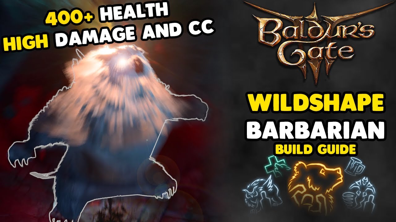 Baldur's Gate 3 Build Guide | Wildshape Barbarian | Honour Mode Ready!
