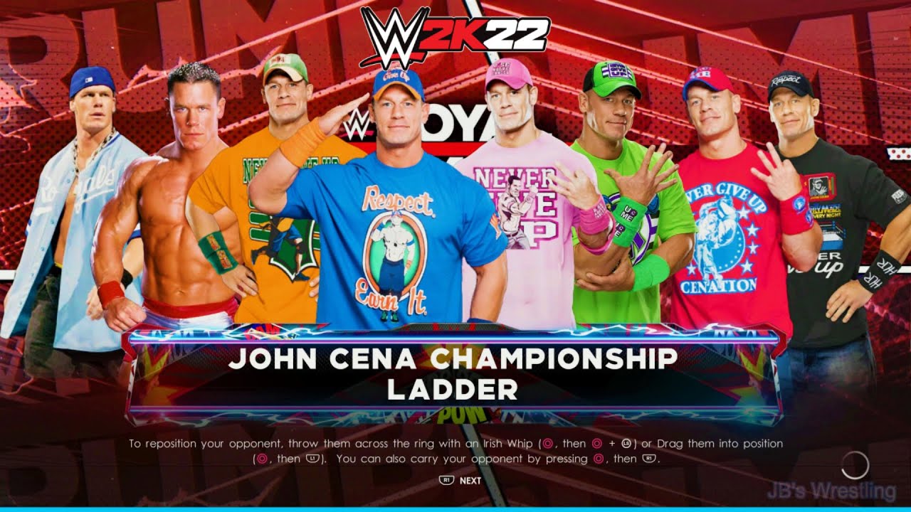 8-Man LADDER Match BUT ONLY JOHN CENA! | WWE 2K22 | 4K