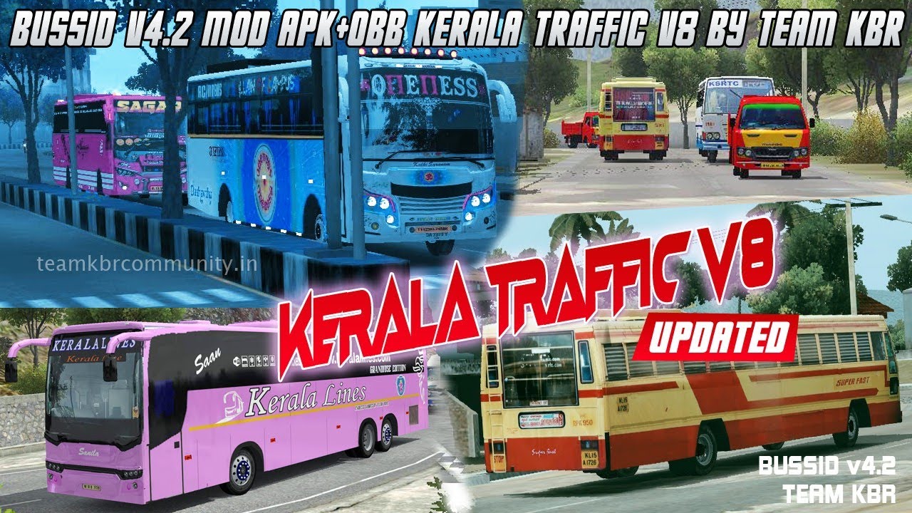 BUSSID v4.2 | Kerala Traffic v8 | Updated | JB Upgrades | Full MOD Traffic | Team KBR