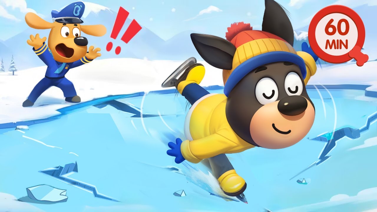 Ice Skating Safety  | Play Safe | Outdoor Safety Tips | Kids Cartoons | Sheriff Labrador