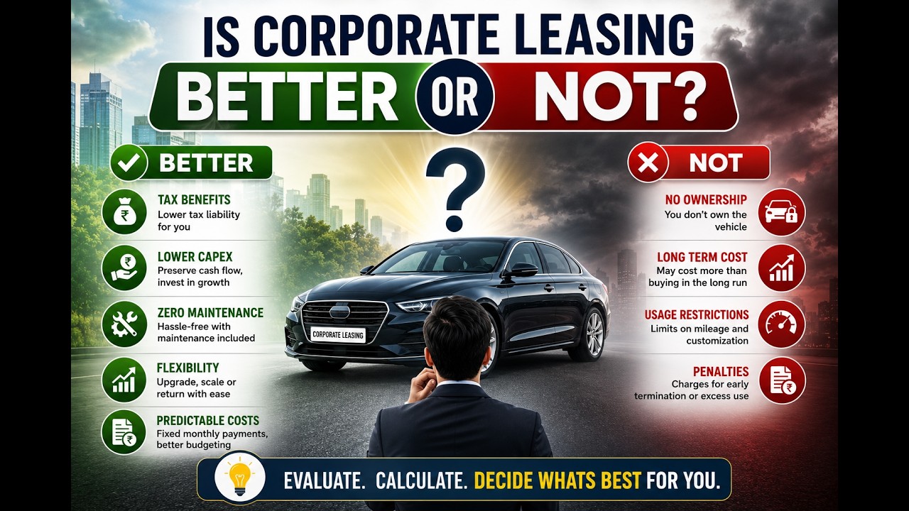 New Income Tax Rules: Is Car Leasing Still Worth It- Corporate Car Lease vs Loan Model in 2026