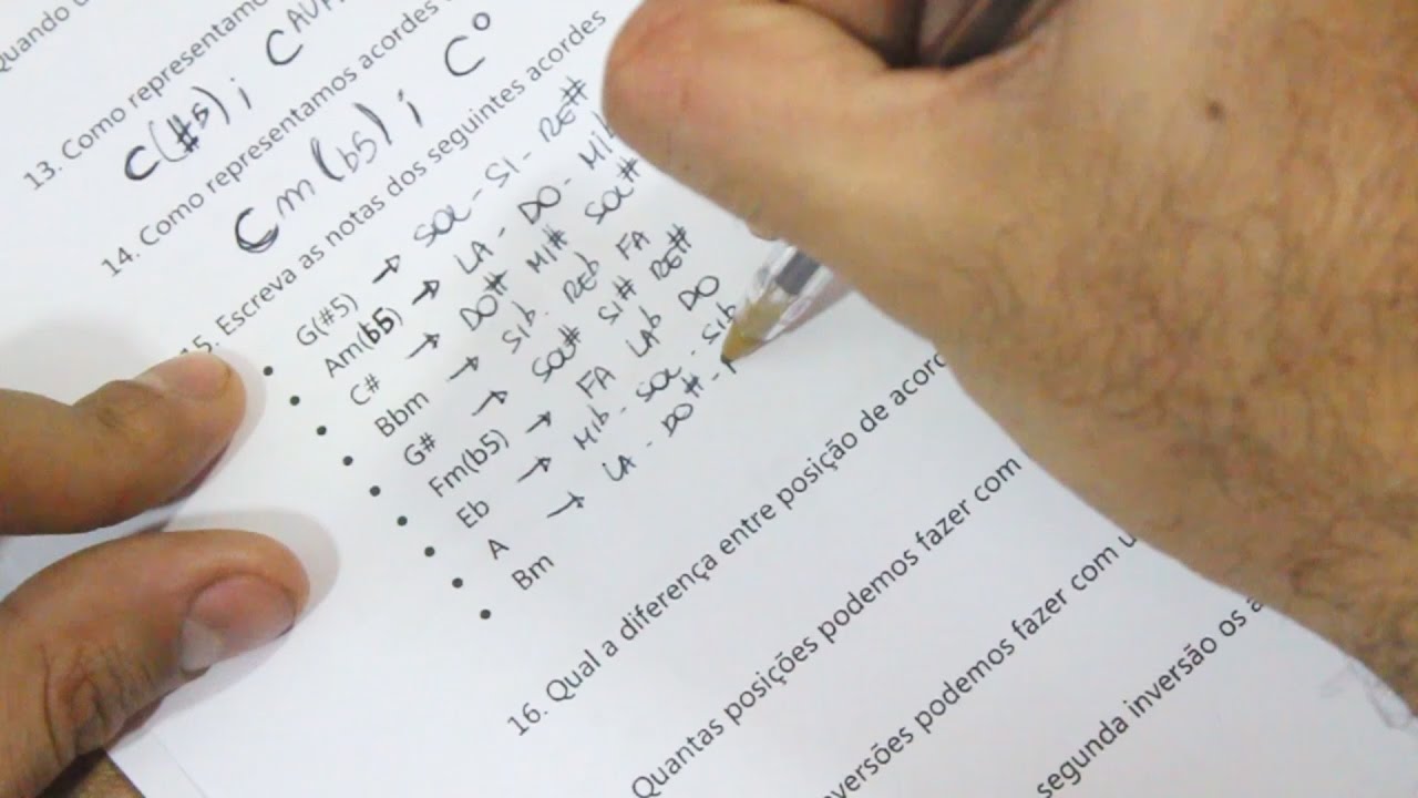 Exercícios no Papel (Aulas 7 a 12) | Curso de Teclado | Módulo Conteúdo 1
