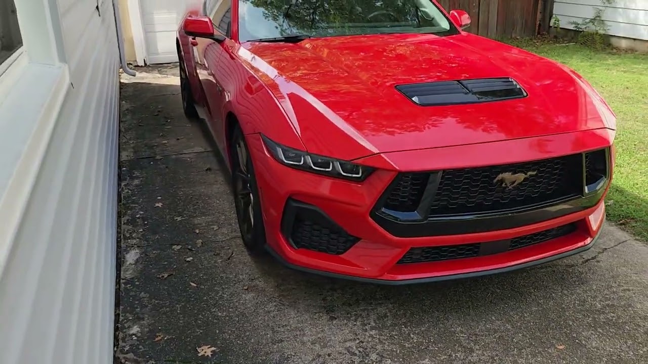 This is my new Mustang. It's a 2024 that I bought from CarMax with 3,036 miles on it. 